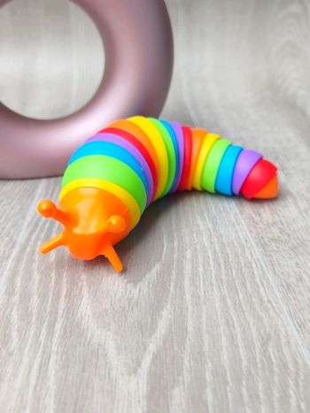 Limace articulée arc-en-ciel