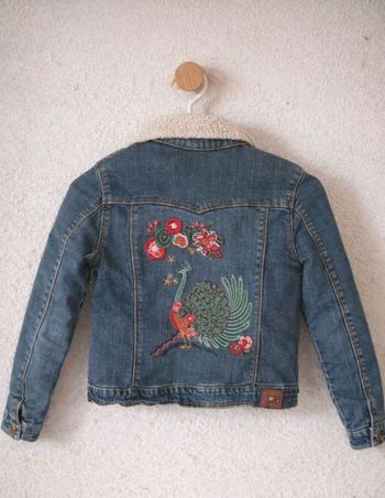Veste Jean Catimini Fille 8 ans Blouson Mi-saison 🦚