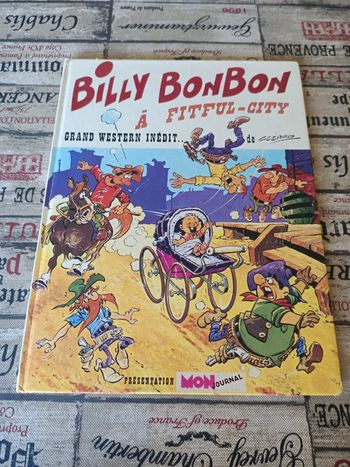 BD billy bonbon à fitful-city 1973 (cezaro / édition mon journal aventures et voyages)