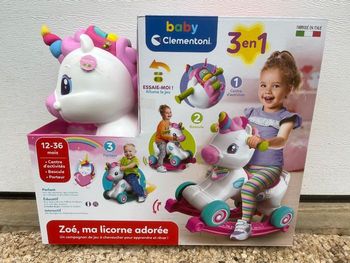 Zoé ma licorne adorée à bascule neuve