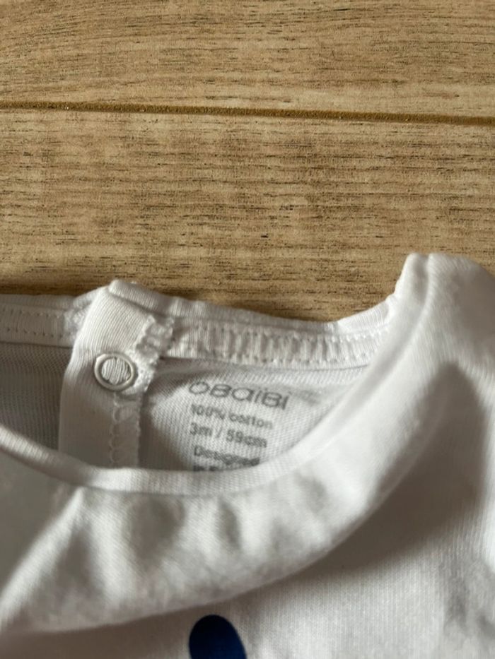 T-shirt Obaïbi 3 mois TBE - photo numéro 2
