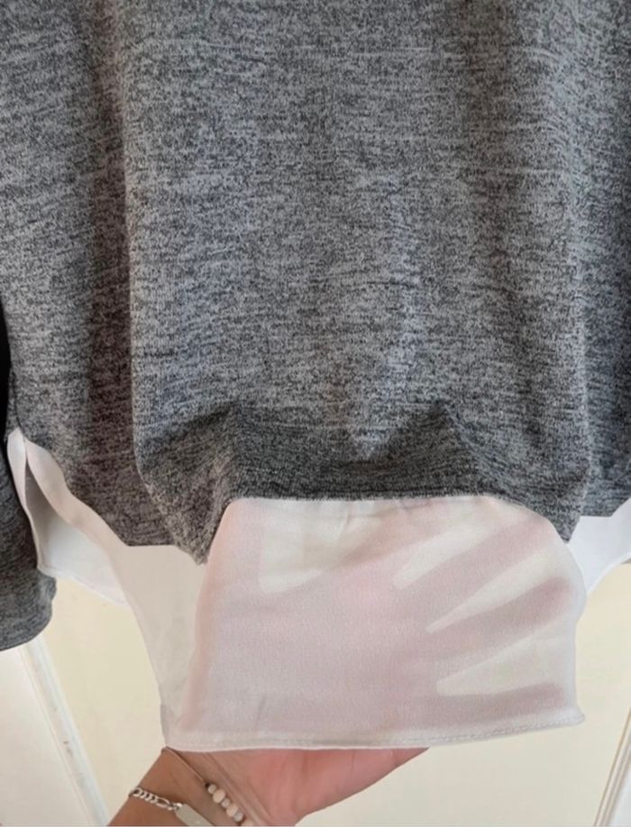 Chemise pull gris - photo numéro 3