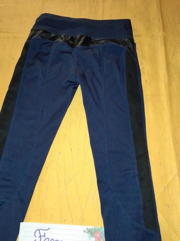 Leggings sexy ajouré femme bleu marine S - photo numéro 8