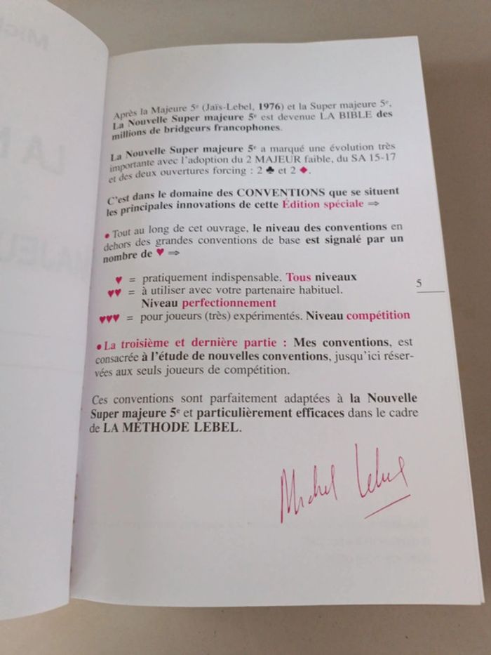 Bridge perfectionnement Michel Lebel la nouvelle super majeure 5e - photo numéro 4