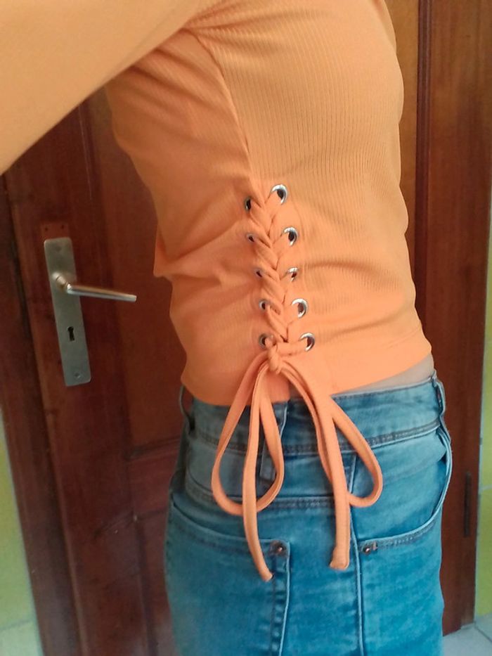 Pull femme croq top orange Pimkie - photo numéro 8