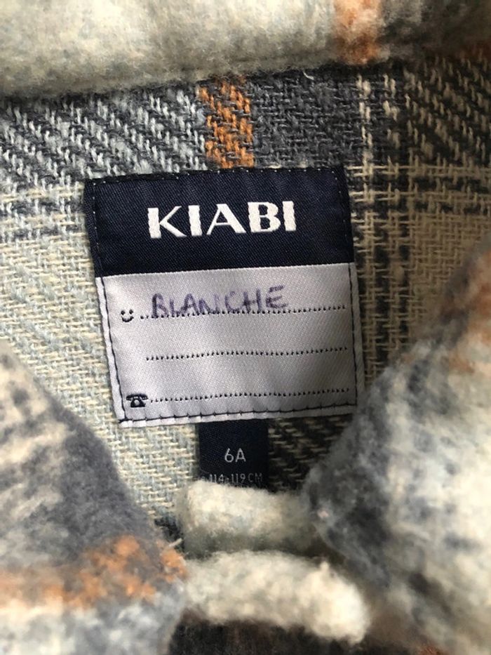 Sur chemise épaisse à carreaux Kiabi 6 ans - photo numéro 5