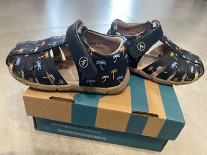 Sandales cuir palmiers bébé garçon - taille 23 - photo numéro 4