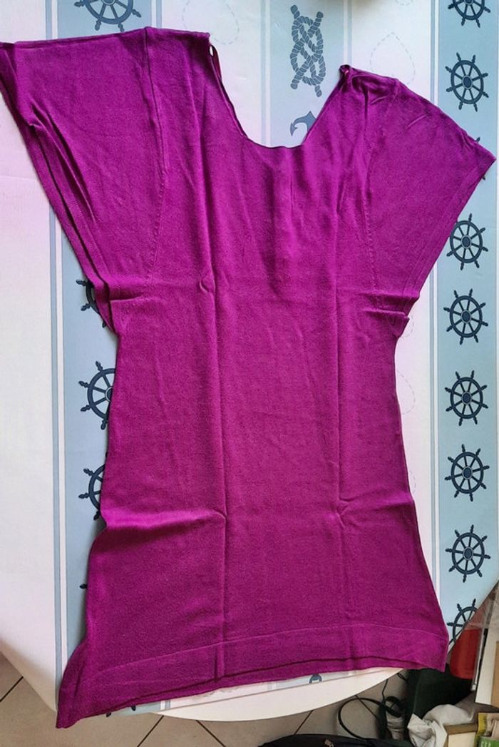 Tunique longue couleur fushia - photo numéro 2