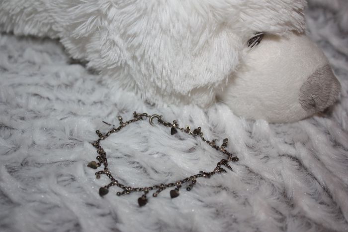 Bracelet de cheville argenté coeur - photo numéro 2