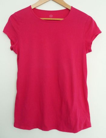 T shirt rose fuchsia. Coton. Taille 38