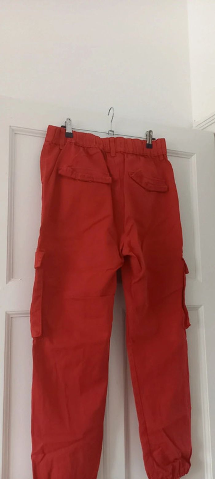 Pantalon cargo bershka rouge 40 - photo numéro 4