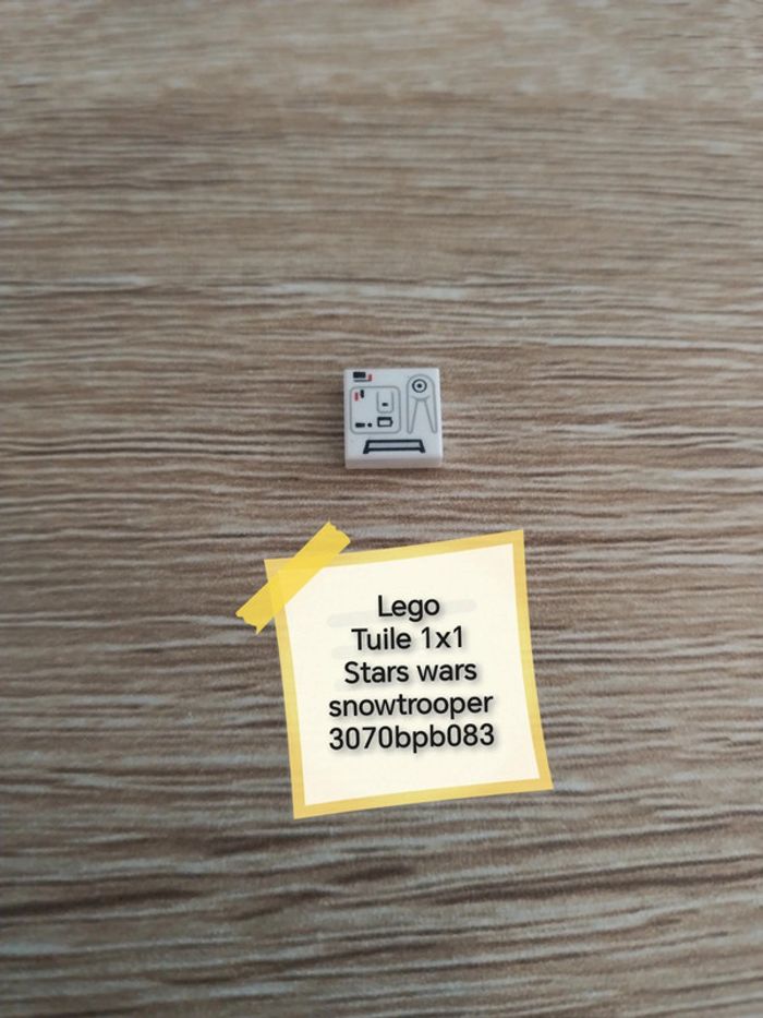 Lego tuile 1x1 star wars snowtrooper