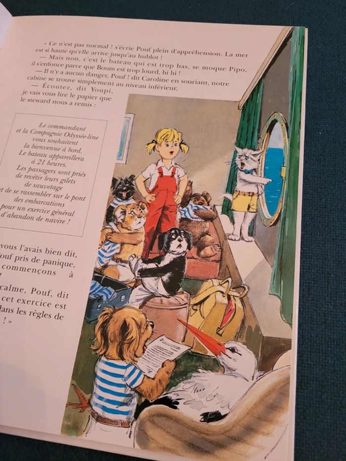 RARE Livre reliure rouge La Croisière de Caroline bateau Pierre Probst Hachette Jeunesse Album - photo numéro 6