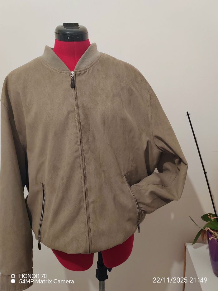 Blouson aspect daim vintage - photo numéro 4