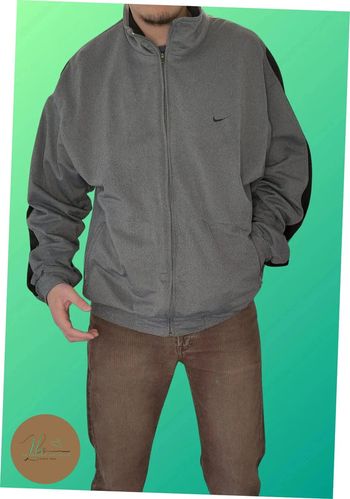 Veste zippée Nike Vintage avec Logo Brodé et écriture brodé arrière