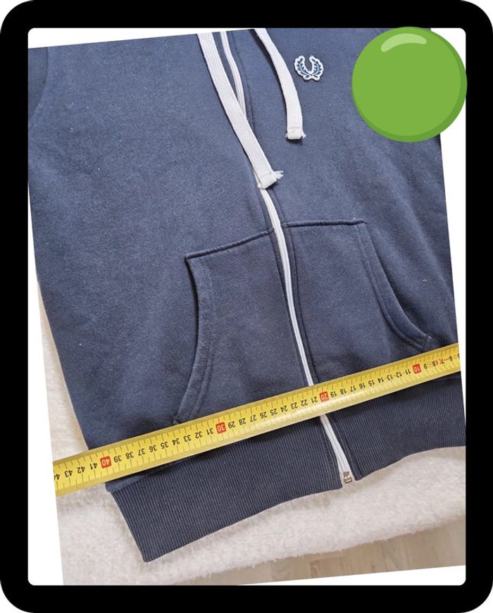 Sweat Zippé Fred Perry Bleu Marine - Taille S - photo numéro 6
