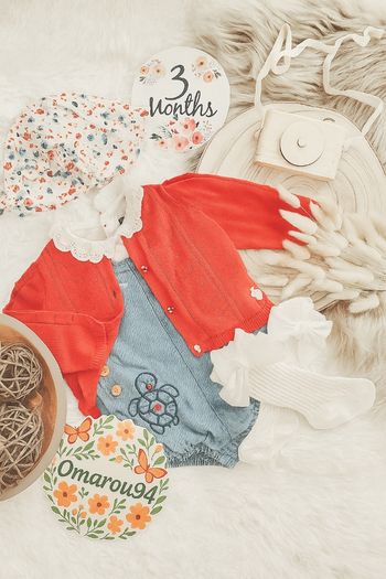 Ensemble complet 5 pièces sergent major fille 3 mois 🎀