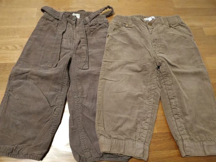 Pantalon fille velours 18 mois