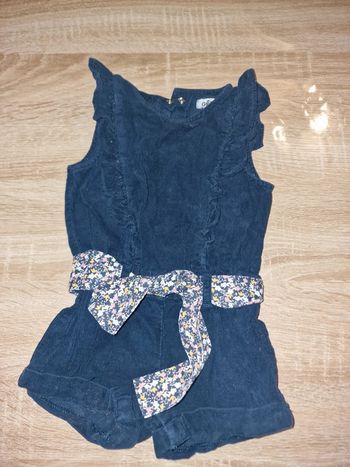 Combi velours 9 mois