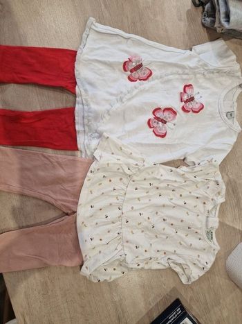 Lot de 2 ensemble tee-shirt et leggings