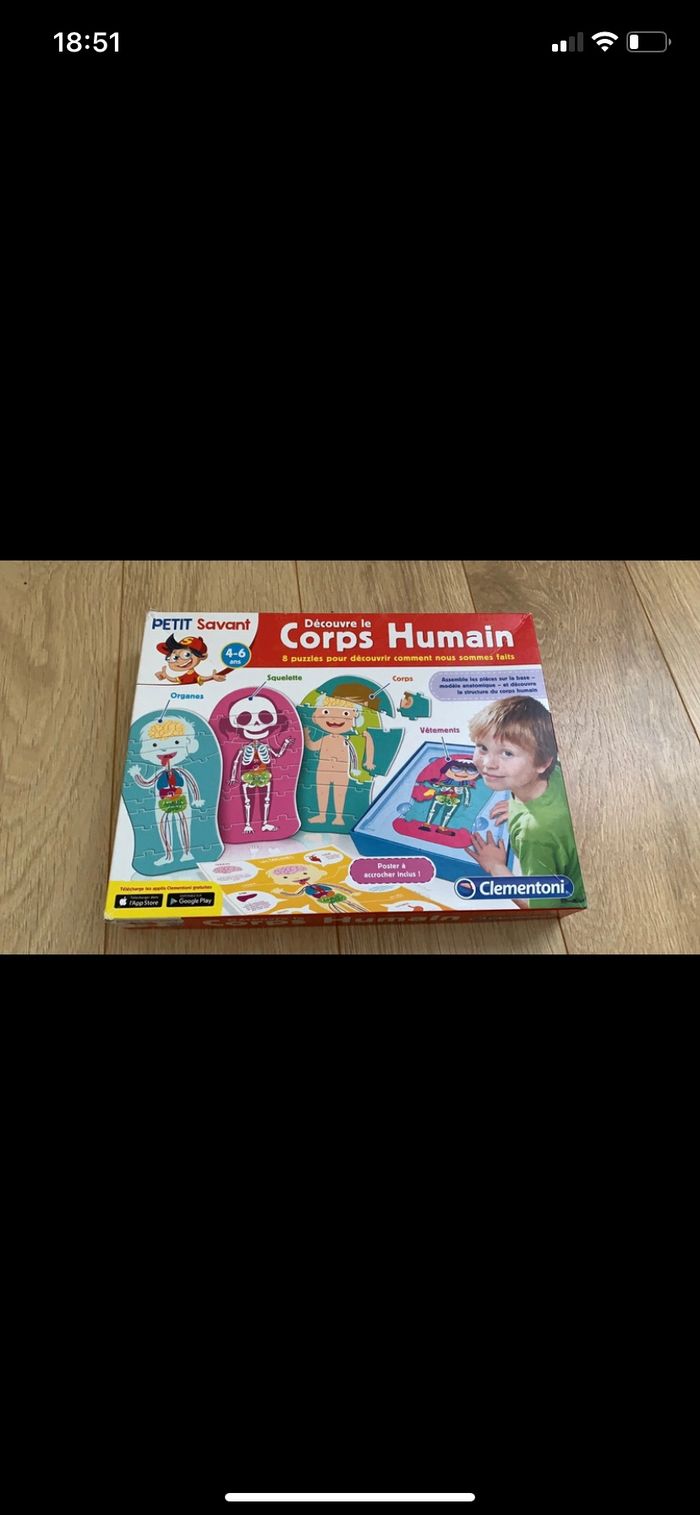 Jeu « découvre le corps humain » 4/6 ans