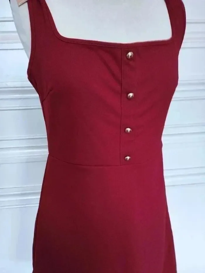 Robe Preppy Souple Boutons Doré TS/M - photo numéro 6