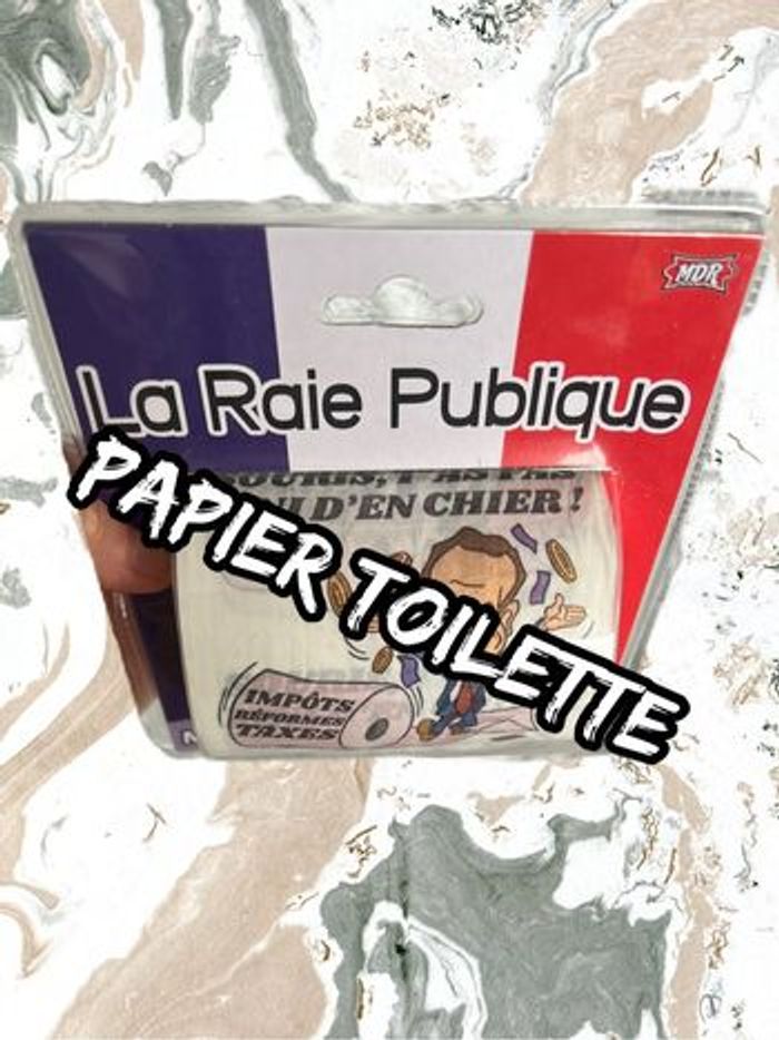 Papier toilette Kdo cadeau humour Macron