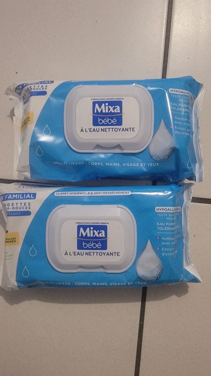 Lingette mixa bébé