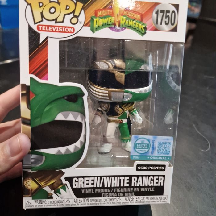 Figurine Funko Pop! Ed Limitee Supreme - Power Rangers - Ranger Blanc/green - photo numéro 7
