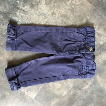 Pantalon marine noeuds en bas des jambes 3 mois Tape à l’œil