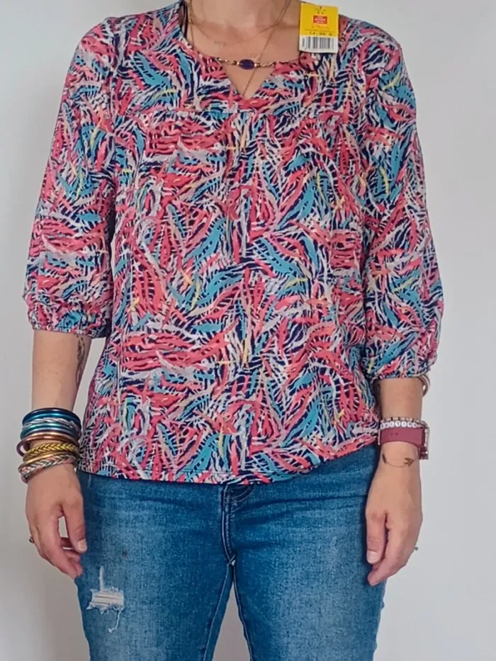 chemisier fleuri T1 - photo numéro 3