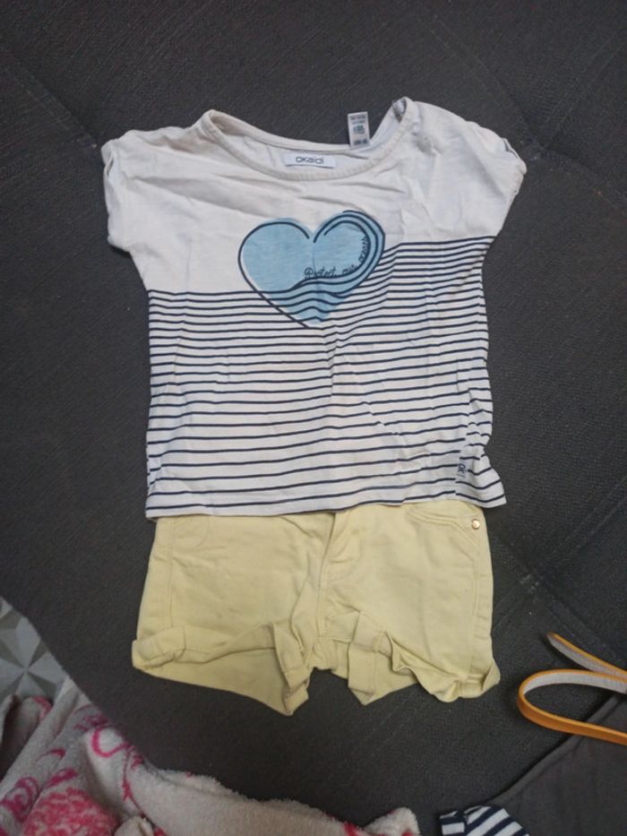 Ensemble short t shirt 3 ans