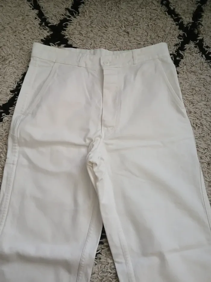 Pantalon de Travail blanc Sanfor Taille 40🌿🌈 - photo numéro 5