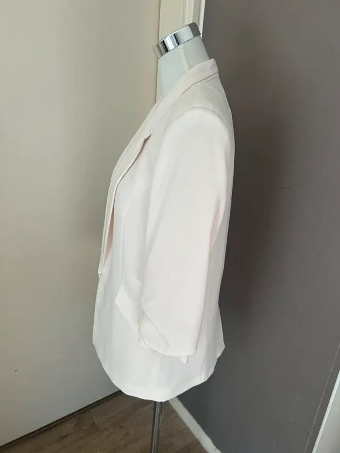 Nafnaf veste, blazer  crème nude  taille 38/M - photo numéro 5