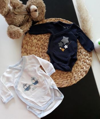 Lot bodies ML garçon Taille Naissance🌿🐶