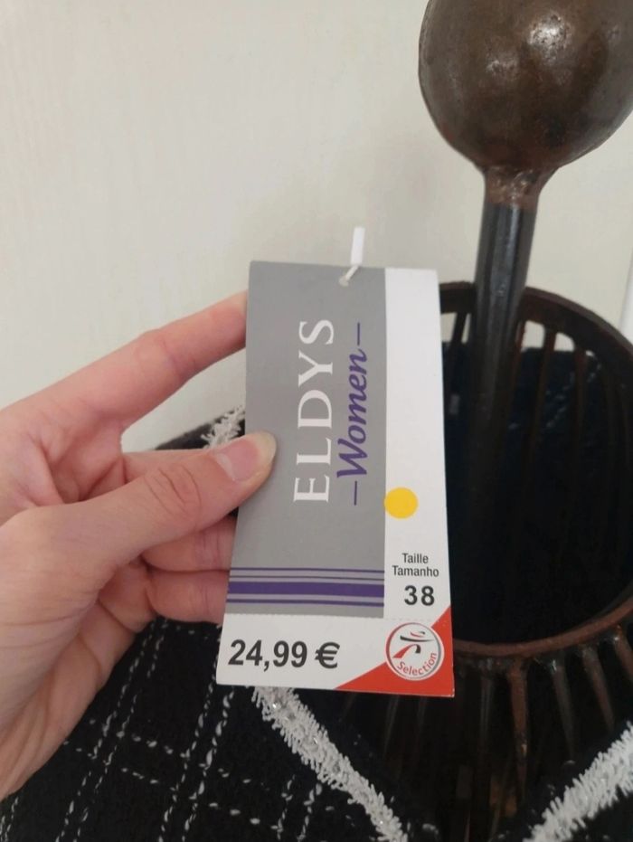 Neuf jolie veste blazer noir et blanc femme eldys taille M/38 - photo numéro 6