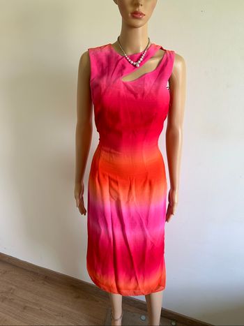 Robe mi longue multicolore neuve Naf Naf taille 34