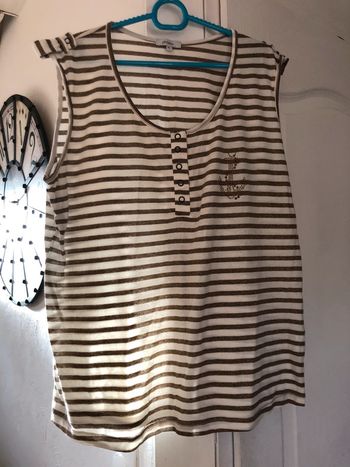 Débardeur Phildar (beige), XL / 42 / 14