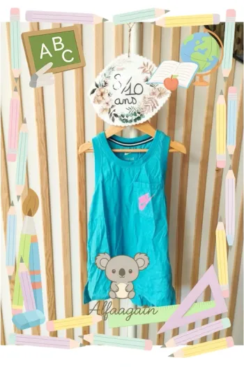 Débardeur bleu Nike 8/10ans