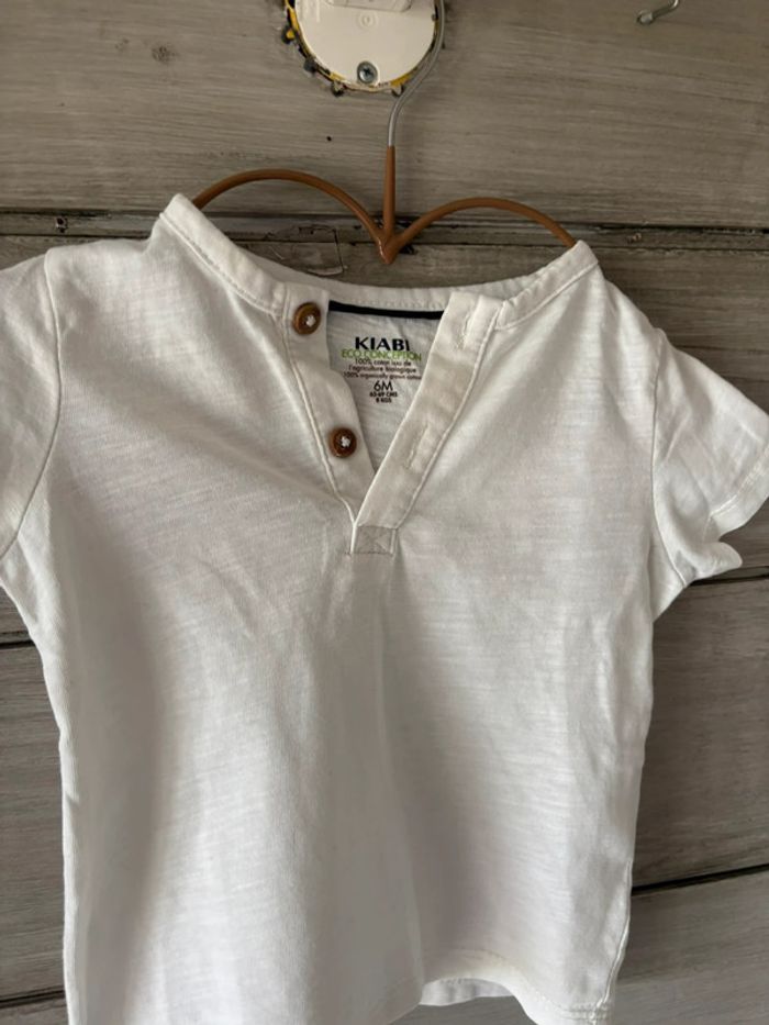 T-shirt col Mao 6 mois - photo numéro 2