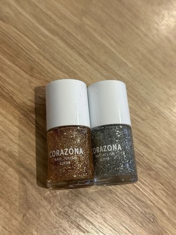 Lot de 2 vernis a paillettes Corazona