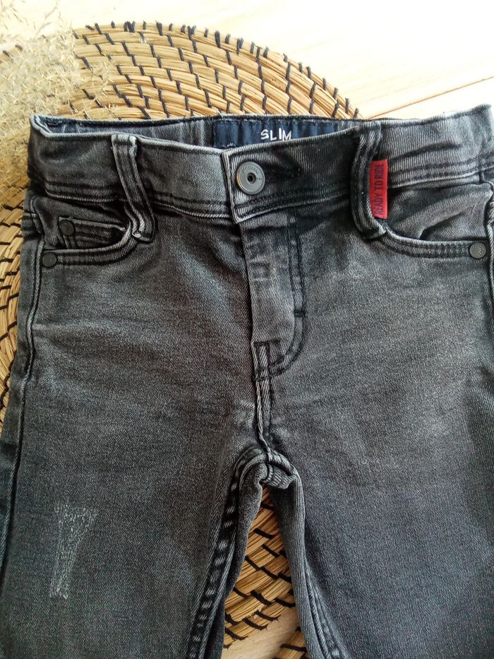 Jean gris slim TAO taille 3 ans - photo numéro 2