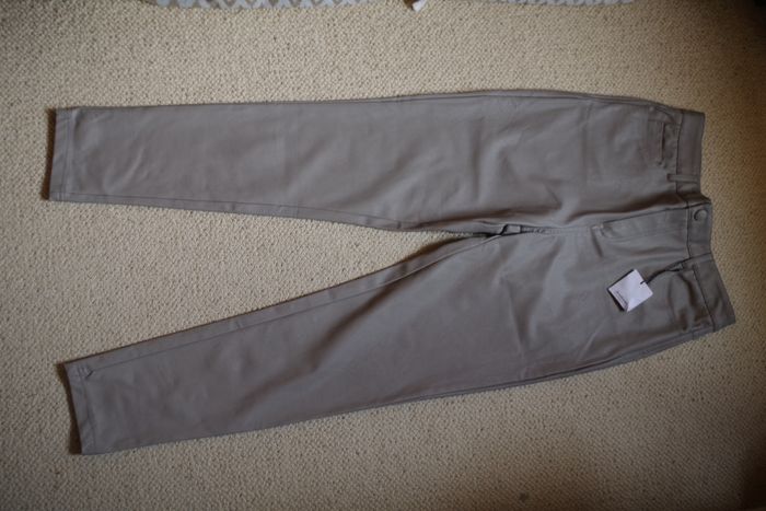 Stradivarius - Pantalon simili-cuir gris galet T 42 - photo numéro 3