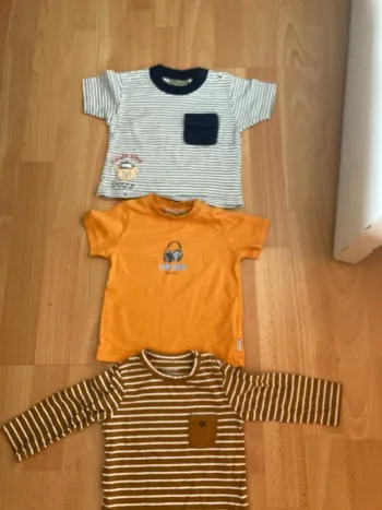 Lot de 3 t-shirts 6/9 mois garçon Mexx vert baudet
