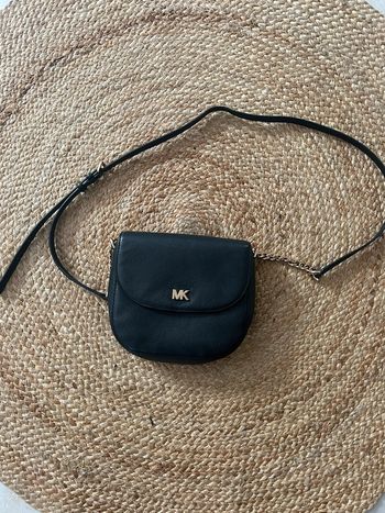 Mini sac bandoulière michael kors noir en cuir