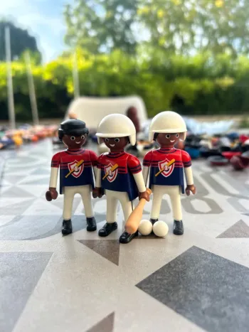 Lot de 3 figurines Playmobil baseball