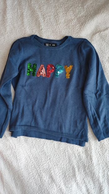 Pull tex 5 ans marine