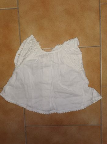 Robe naissance blanche dentelle