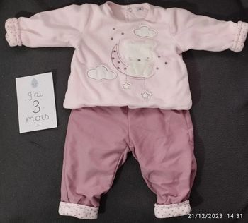 Pyjama deux pièces, 3 mois