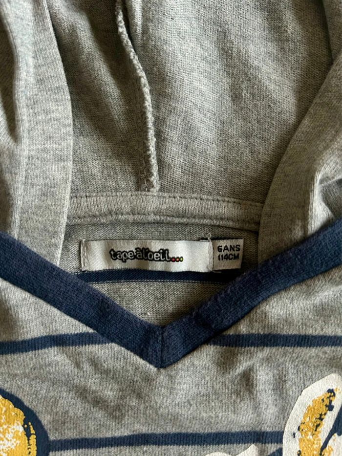 Sweat garçon - 6 ans - Tape à l’œil - en très bon état - photo numéro 4